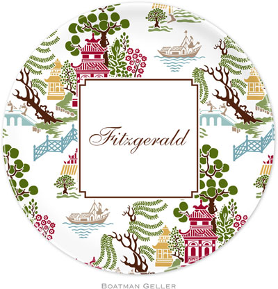 Boatman Geller - Personalized Melamine Plates (Chinoiserie Autumn)