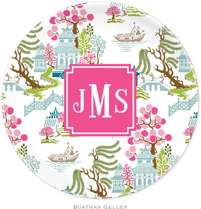 Boatman Geller - Personalized Melamine Plates (Chinoiserie Spring Preset) Boatman Geller - Personalized Melamine Plates (Chinoiserie Spring Preset)