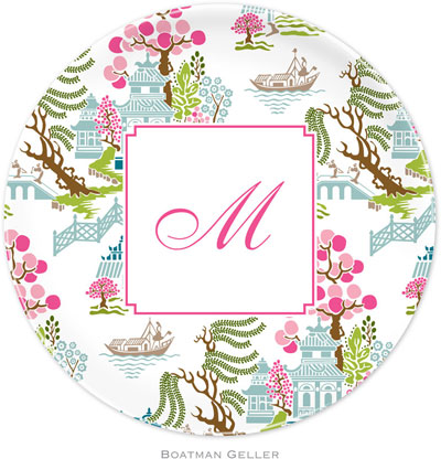 Boatman Geller - Personalized Melamine Plates (Chinoiserie Spring)