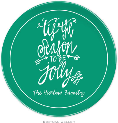 Boatman Geller - Personalized Melamine Plates (Tis the Season - Holiday) Boatman Geller - Personalized Melamine Plates (Tis the Season - Holiday)