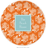 Boatman Geller - Personalized Melamine Plates (Coral Repeat Preset)