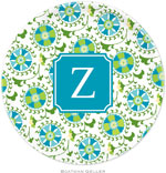 Boatman Geller - Personalized Melamine Plates (Suzani Teal Preset)