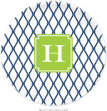Boatman Geller - Personalized Melamine Plates (Bamboo Navy & Green Preset)