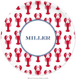 Boatman Geller - Personalized Melamine Plates (Lobsters Red)