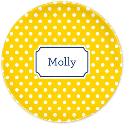 Boatman Geller - Create-Your-Own Melamine Plates (Polka Dot)