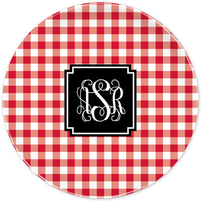 Boatman Geller - Create-Your-Own Melamine Plates (Classic Check) Boatman Geller - Create-Your-Own Melamine Plates (Classic Check)