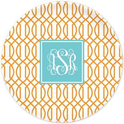 Boatman Geller - Create-Your-Own Melamine Plates (Trellis Reverse) Boatman Geller - Create-Your-Own Melamine Plates (Trellis Reverse)
