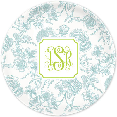 Boatman Geller - Create-Your-Own Melamine Plates (Floral Toile)