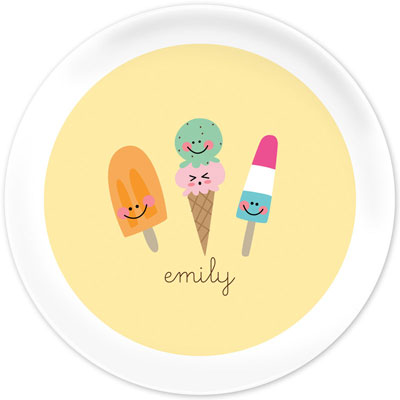 Boatman Geller - Personalized Melamine Plates (Icy Treats) Boatman Geller - Personalized Melamine Plates (Icy Treats)