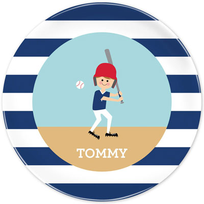Boatman Geller - Personalized Melamine Plates (Baseball Player)