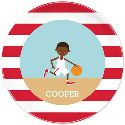 Boatman Geller - Personalized Melamine Plates (Basketball Player)