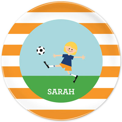 Boatman Geller - Personalized Melamine Plates (Soccer Player) Boatman Geller - Personalized Melamine Plates (Soccer Player)