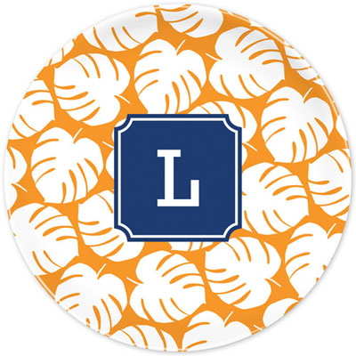 Boatman Geller - Personalized Melamine Plates (Palm Tangerine) Boatman Geller - Personalized Melamine Plates (Palm Tangerine)