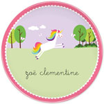 Boatman Geller - Personalized Melamine Plates (Unicorn)