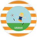 Boatman Geller - Personalized Melamine Plates (Soccer Player)