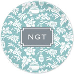 Boatman Geller - Personalized Melamine Plates (Anna Floral Slate)