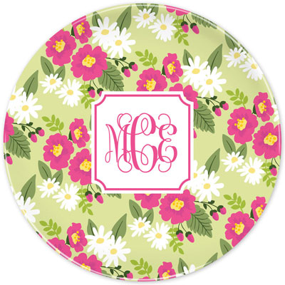 Boatman Geller - Personalized Melamine Plates (Lillian Floral Bright)