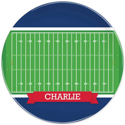 Boatman Geller - Personalized Melamine Plates (Football Field)