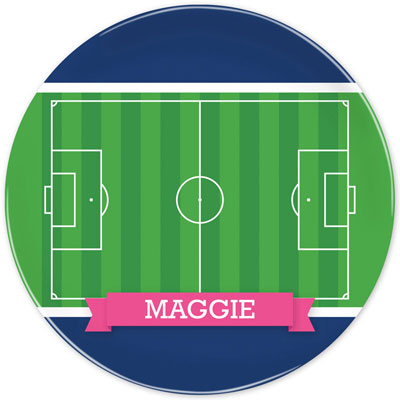 Boatman Geller - Personalized Melamine Plates (Soccer Field) Boatman Geller - Personalized Melamine Plates (Soccer Field)