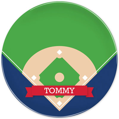 Boatman Geller - Personalized Melamine Plates (Baseball Diamond) Boatman Geller - Personalized Melamine Plates (Baseball Diamond)