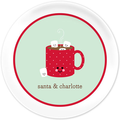 Boatman Geller - Personalized Melamine Plates (Cocoa Red) Boatman Geller - Personalized Melamine Plates (Cocoa Red)