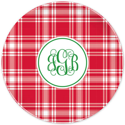 Boatman Geller - Personalized Melamine Plates (Tartan) Boatman Geller - Personalized Melamine Plates (Tartan)