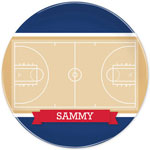 Boatman Geller - Personalized Melamine Plates (Basketball Court)