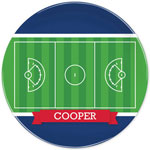 Boatman Geller - Personalized Melamine Plates (Lacrosse Field)