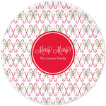 Boatman Geller - Personalized Melamine Plates (Candy Canes)