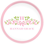 Boatman Geller - Personalized Melamine Plates (Ribbon Pink)