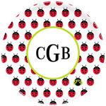 Boatman Geller - Personalized Melamine Plates (Ladybug Repeat)