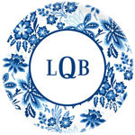 Boatman Geller - Personalized Melamine Plates (Classic Floral Blue)