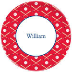 Boatman Geller - Personalized Melamine Plates (Baseball Repeat)