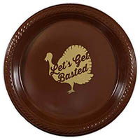 Let's Get Basted Plastic Plates