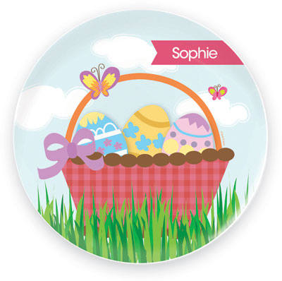 Spark & Spark Plates - A Cute Pink Easter Basket