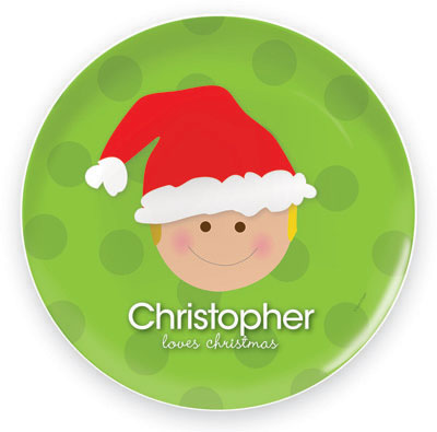 Spark & Spark Plates - Santa's Hat (Blonde Boy) Spark & Spark Plates - Santa's Hat (Blonde Boy)