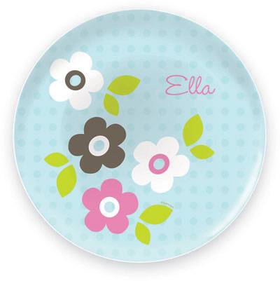 Spark & Spark Plates - Preppy Flowers (Blue)