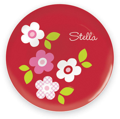 Spark & Spark Plates - Preppy Flowers (Red)