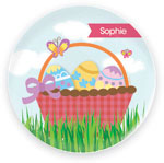Spark & Spark Melamine Plates - A Cute Pink Easter Basket