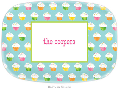 Boatman Geller - Personalized Melamine Platters (Rainbow Cupckaes)