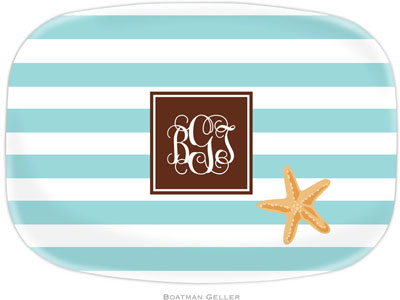 Boatman Geller - Personalized Melamine Platters (Stripe Starfish Preset) Boatman Geller - Personalized Melamine Platters (Stripe Starfish Preset)