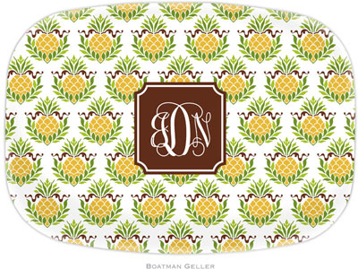 Boatman Geller - Personalized Melamine Platters (Pineapple Repeat Preset) Boatman Geller - Personalized Melamine Platters (Pineapple Repeat Preset)