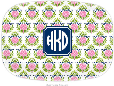 Boatman Geller - Personalized Melamine Platters (Pineapple Repeat Pink Preset) Boatman Geller - Personalized Melamine Platters (Pineapple Repeat Pink Preset)