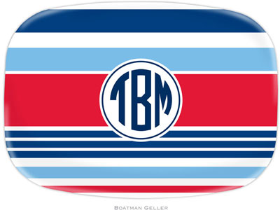 Boatman Geller - Personalized Melamine Platters (Espadrille Nautical Preset) Boatman Geller - Personalized Melamine Platters (Espadrille Nautical Preset)
