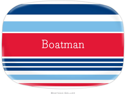 Boatman Geller - Personalized Melamine Platters (Espadrille Nautical) Boatman Geller - Personalized Melamine Platters (Espadrille Nautical)