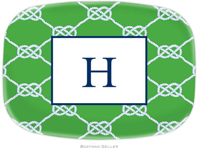 Boatman Geller - Personalized Melamine Platters (Nautical Knot Kelly) Boatman Geller - Personalized Melamine Platters (Nautical Knot Kelly)