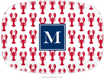Boatman Geller - Personalized Melamine Platters (Lobsters Red Preset)