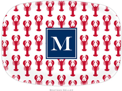 Boatman Geller - Personalized Melamine Platters (Lobsters Red Preset) Boatman Geller - Personalized Melamine Platters (Lobsters Red Preset)