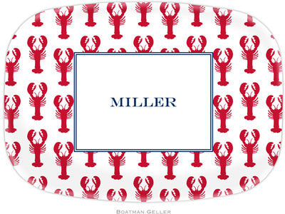 Boatman Geller - Personalized Melamine Platters (Lobsters Red) Boatman Geller - Personalized Melamine Platters (Lobsters Red)