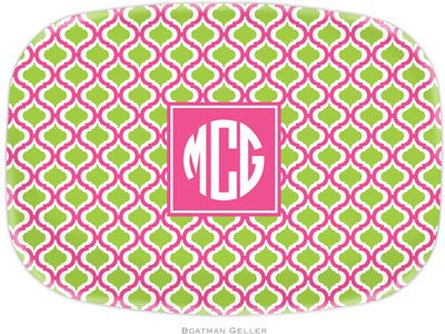 Boatman Geller - Personalized Melamine Platters (Kate Raspberry & Lime Preset) Boatman Geller - Personalized Melamine Platters (Kate Raspberry & Lime Preset)